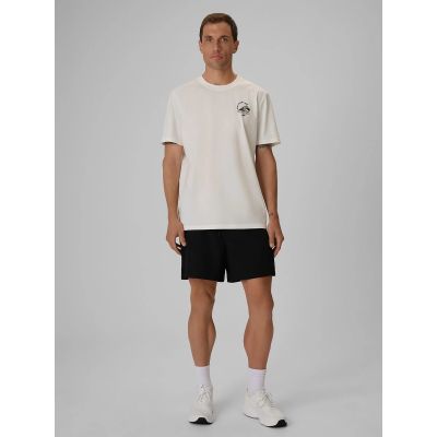 4. T-shirt relaxed z nadrukiem męski 4F 4FRSS26TTSHM4296-11S