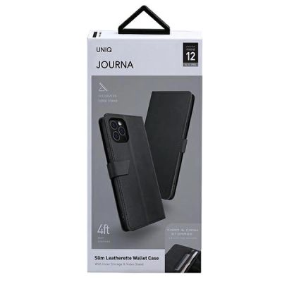 9. Etui Uniq Journa na iPhone 12 / iPhone 12 Pro - szare