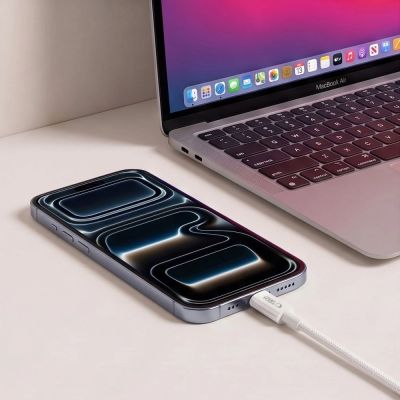 6. Kabel Tech-Protect Ultraboost Lite USB-C / USB-C 60W / 3A 50 cm - biały