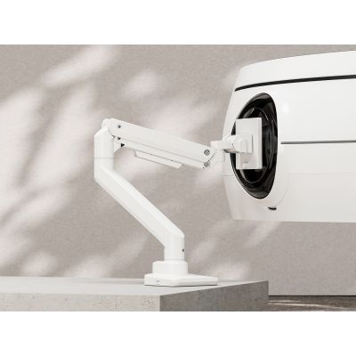 11. Wspornik biurka Equip 17"-49"/1TFT 180° Sprężyna gazowa 20Kg biały detaliczny
