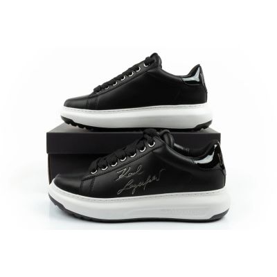 10. Karl Lagerfeld buty męskie sneakersy Kapri skóra naturalna czarne