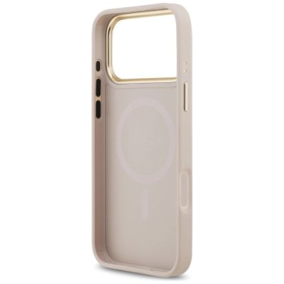 7. Etui Guess 4G Stripe MagSafe na iPhone 17 Pro Max - różowe