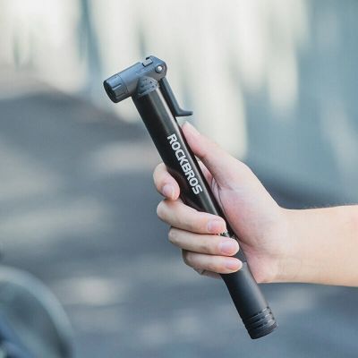10. Pompka rowerowa Rockbros 42320010001 ręczna + wkrętak - czarna