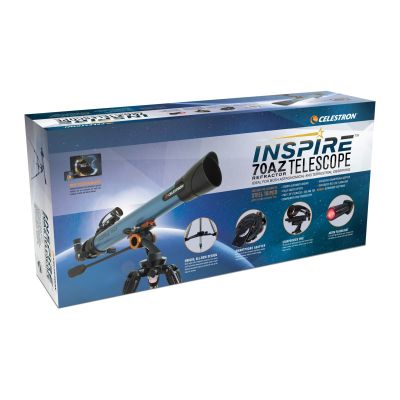 2. Celestron Inspire 70AZ Luneta 35x Czarny, Niebieski