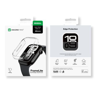 10. Etui AMAZINGTHING Minimal Case do Apple Watch 46mm – przezroczyste