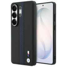 Etui BMW Perforated Stripe Logo MagSafe do Samsung Galaxy S26 Ultra - niebieskie