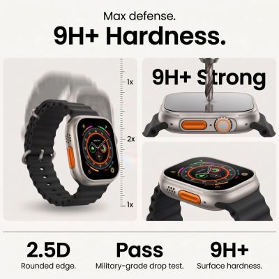 15. Szkło hartowane Tech-Protect Easy Set+ 2-pack na Apple Watch Ultra 1 / 2 49 mm - przezroczyste