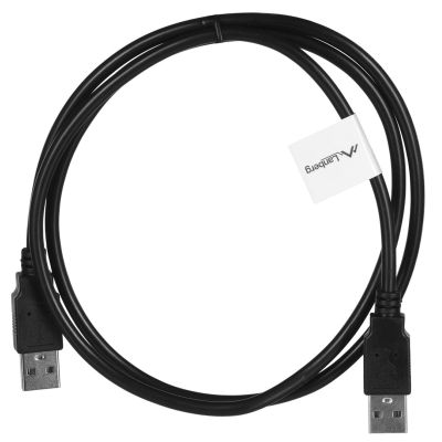 3. LANBERG KABEL USB-A 2.0 M/M 1M CZARNY CA-USBA-20CU-0010-BK