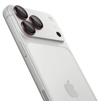 Szkło hartowane na aparat Spigen Optik Pro GLAS.TR EZ FIT 2-Pack na iPhone 18 Pro / 18 Pro Max - dark cherry