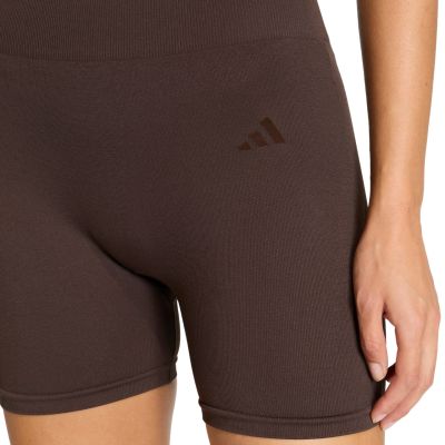 4. Spodenki damskie adidas Workout Essentials Knit 4 Inch Leggings brązowe KE5841