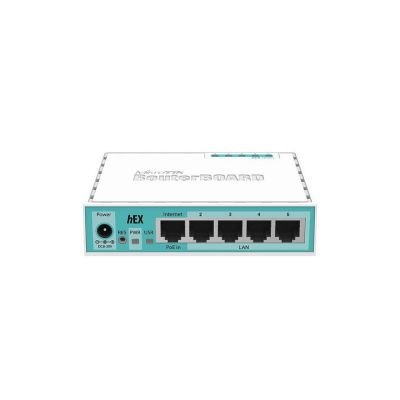 2. Router Mikrotik hEX (RB750Gr3) Total Ethernet  Ports:5; Architecture:MMIPS; CPU core:2
