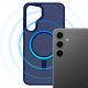 6. Etui 3mk Smoke MagCase na Samsung Galaxy S24 - niebieskie-półprzezroczyste