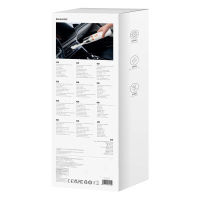12. Odkurzacz samochodowy 6000Pa 80W Baseus A2Pro - biały