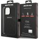 8. Etui AMG Leather Curved Lines MagSafe na iPhone 14 Pro Max - czarne