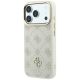 2. Etui Guess Peony 4G Small Logo MagSafe na iPhone 17 Pro / 18 Pro - beżowe