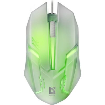 3. DEFENDER MYSZ CYBER MB-560L 7 KOLORÓW 1200DPI 3P BIAŁA 52561