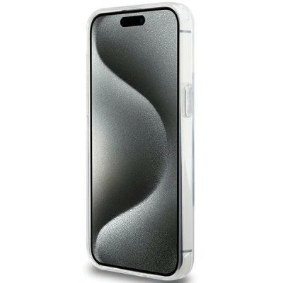 3. Etui Karl Lagerfeld Ring Stand Karl Head MagSafe do iPhone 15 Pro Max - białe