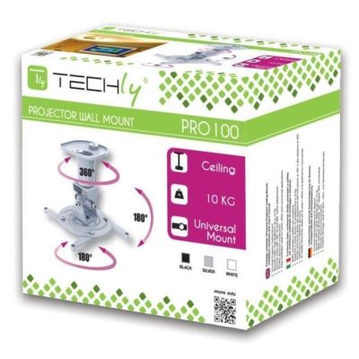 2. TECHLY UCHWYT DO PROJEKTORA SUFITOWY 22CM 10KG BIA
