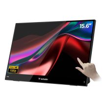 Verbatim Portable 15.6" FHD Touch Monitor LIGHT Przenośny monitor Czarny 39,6 cm (15.6") LCD 1920 x 1080 px