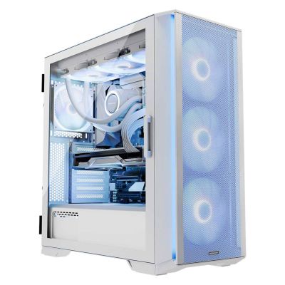 3. MODECOM OBUDOWA HORIZON ARGB FLOW MIDI USB TYPE -C BIAŁA