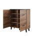 2. Komoda LOTTA 110 4D wotan + czarny mat
