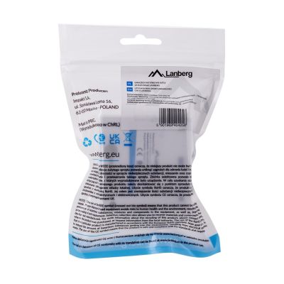 4. Gniazdo natynkowe Lanberg OU6-0002-W (RJ-45; UTP; kolor biały)