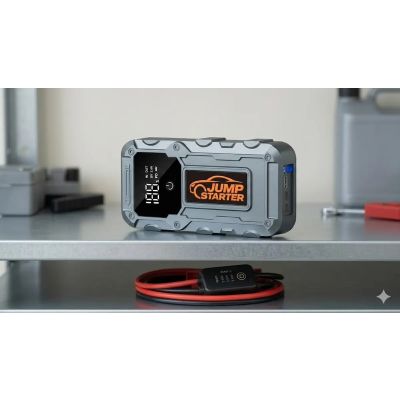 8. Extralink Jump 34 Jump Starter | Powerbank rozruchowy do odpalania samochodu |3x LED, latarka, wyświetlacz LCD