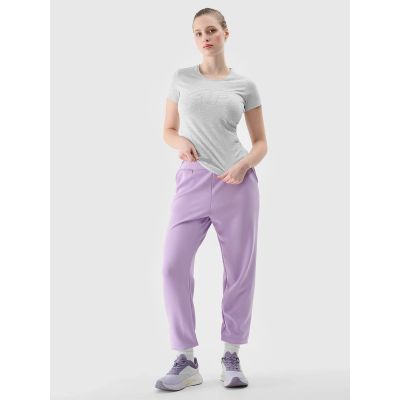 4. T-shirt slim z logo damski 4F 4FWSS24TTSHF1163-27M