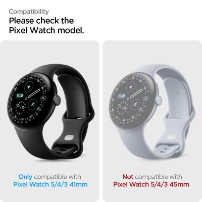 5. Folia hydrożelowa Spigen Elite Shield EZ Fit 2-Pack na Google Pixel Watch 41 mm