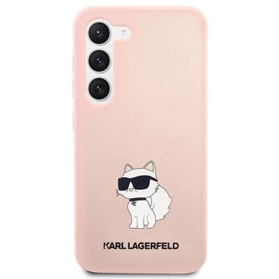 3. Etui Karl Lagerfeld Silicone Choupette na Samsung Galaxy S23 - różowe