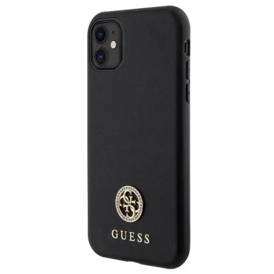 2. Etui Guess Strass Metal Logo na iPhone 11 / Xr 6.1" - czarne