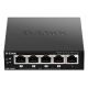 D-Link DGS-1005P/E łącza sieciowe Nie zarządzany Gigabit Ethernet (10/100/1000) Obsługa PoE Czarny