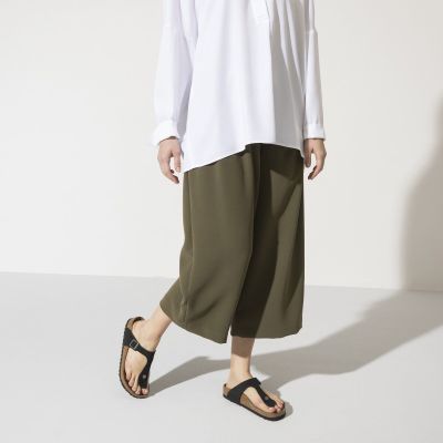 9. Japonki Birkenstock Gizeh Birko-Flor damskie Narrow Black na wąską stopę wegańskie czarne (1020487)