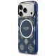 2. Etui Guess IML Peony Dot MagSafe na iPhone 17 Pro - niebieskie