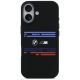 3. Etui BMW M Silicon Horizontal Line MagSafe na iPhone 17 - czarne