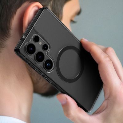 5. Etui silikonowe AMAZINGTHING Minimal Mag Case z pierścieniem magnetycznym do Samsung Galaxy S25 Ultra - czarne