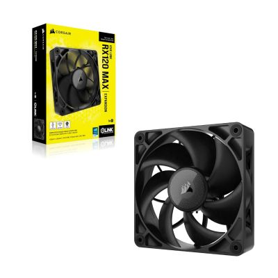 3. Corsair iCUE LINK RX120 MAX Obudowa komputera Wentylator 12 cm Czarny 1 szt.