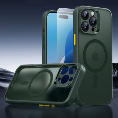 2. Etui ESR Classic Pro Set Halolock MagSafe na iPhone 16 Pro Max - zielone