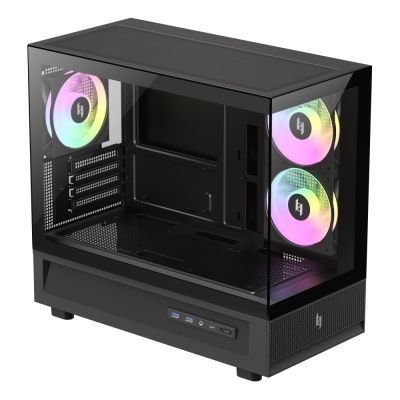 6. GameMax NEX C31 BK zabezpieczenia & uchwyty komputerów Czarny