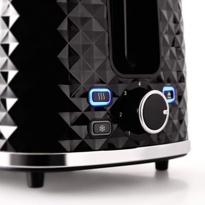 4. ELDOM TOSTER TO280C TOSTI 780 W PŁYNNA REGULACJA 7 STOPNI MOCY CZARNY