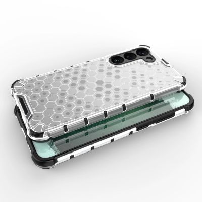 5. Honeycomb etui do Samsung Galaxy S23+ pancerny hybrydowy pokrowiec przezroczyste