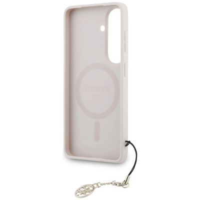 6. Etui Guess 4G Classic Logo Charm MagSafe na Samsung Galaxy S26 - różowe