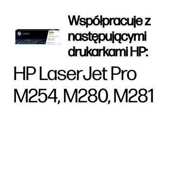 4. HP LaserJet 203X oryginalny wkład z żółtym tonerem o dużej pojemności