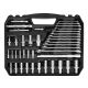 6. Zestaw kluczy nasadowych 1/2", 3/8", 1/4", 220 szt., satynowy