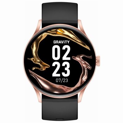 2. Smartwatch Gravity Czarno Różowy GT2-2 PRO