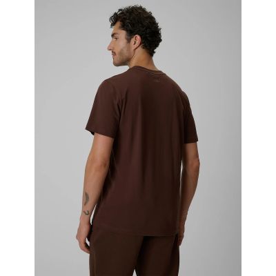 2. T-shirt regular z nadrukiem męski 4F 4FRSS26TTSHM4230-81S