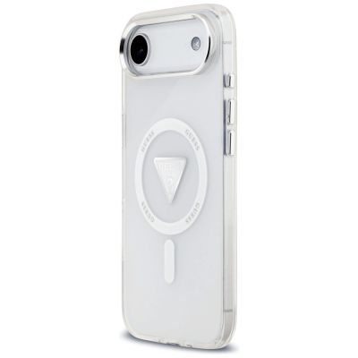 4. Etui Guess IML Gradient Triangle Logo MagSafe na iPhone Air - przezroczyste