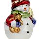 3. BOMBKA SZKLANA FORMÓWKA BAŁWAN 11CM SASKA GIFT & DECOR