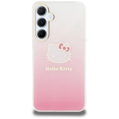 3. Etui Hello Kitty IML Gradient Electrop Kitty Head na Samsung Galaxy A55 - różowe