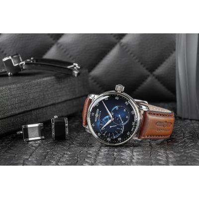 6. Zegarek Męski ZEPPELIN New Captain's Line Automatic 8662-3 + BOX